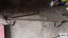 antique hay hooks and double hook lift