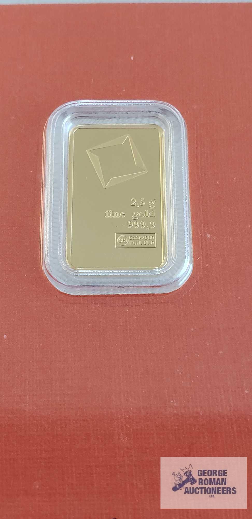 Valcambi suisse gold bars, weight 2.5 G Quantity 4