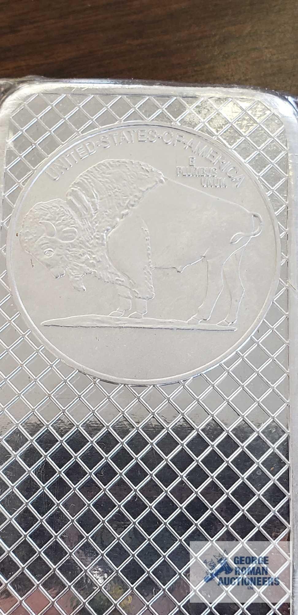 Buffalo .999 fine silver 10 troy ounces bars Quantity 4