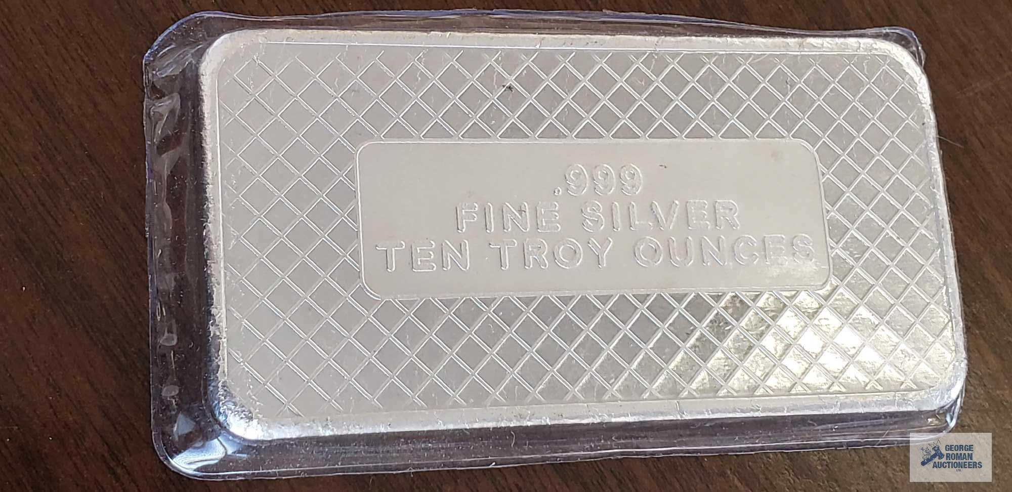 American flag .999 fine silver 10 troy ounces bars Quantity 4