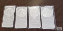 Buffalo .999 fine silver 10 troy ounces bars Quantity 4