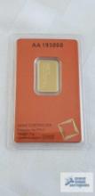 Valcambi suisse gold bar, weight 5 G Quantity 1