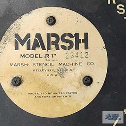 Marsh model R, 1", 25 mm, stencil machine