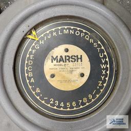 Marsh model R, 1", 25 mm, stencil machine