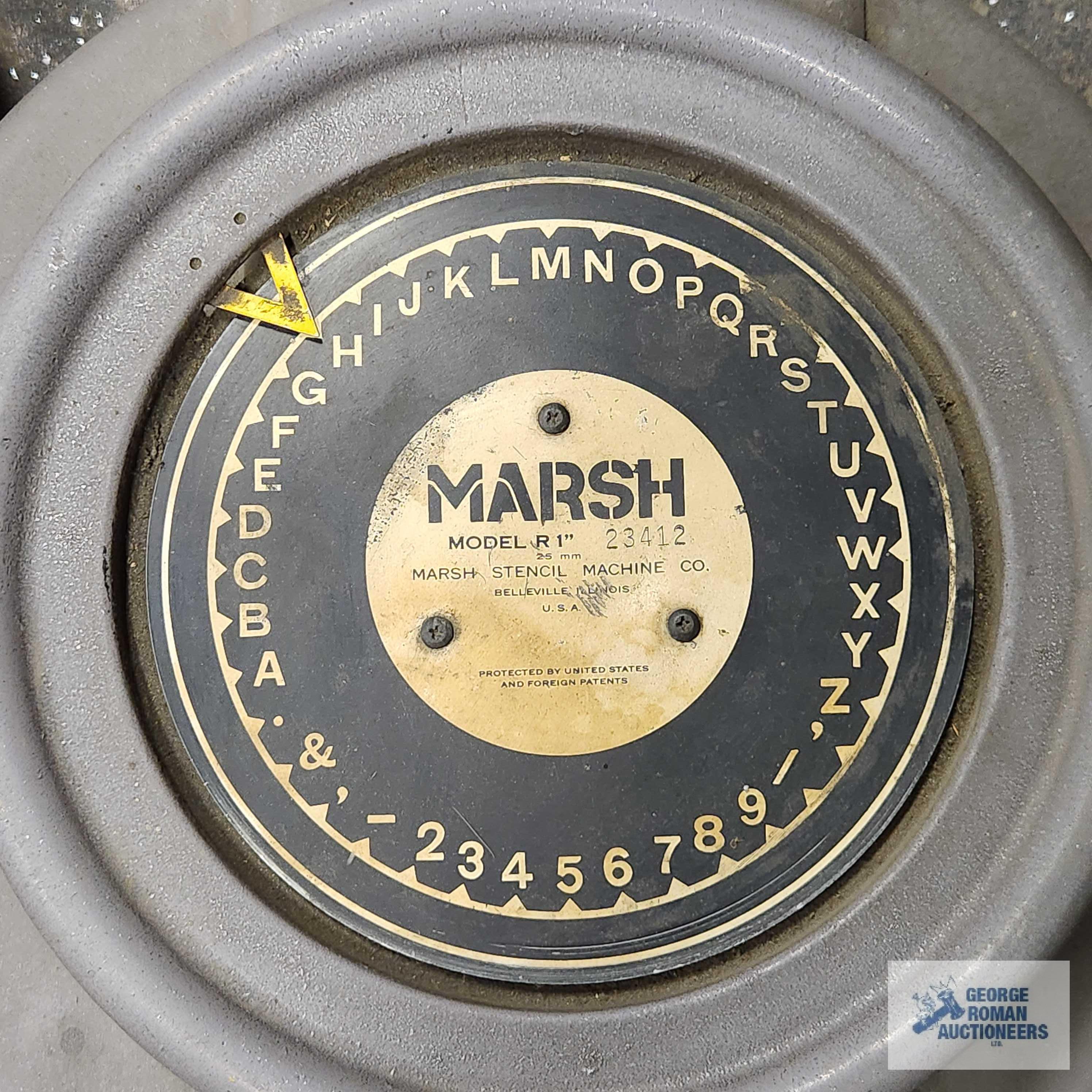 Marsh model R, 1", 25 mm, stencil machine