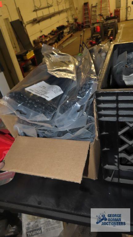Large lot of zip ties with crate