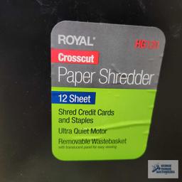 Royal model HD 120 12 sheet crosscut paper shredder