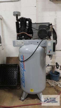 Bel Air Compressors, model 318VL, 7.5 horsepower, 220 volt, single phase, 80 gallon, air compressor