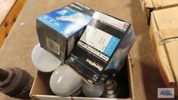 Lot of spotlight bulbs and etc