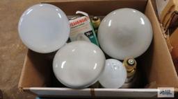 Lot of spotlight bulbs and etc