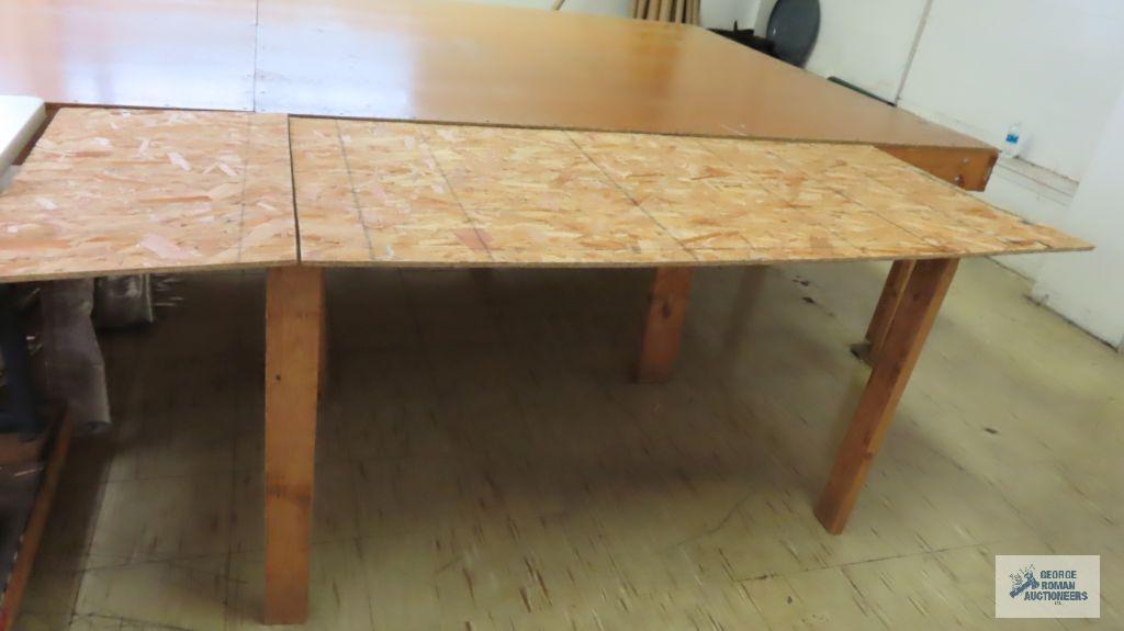 24 ft by 8 ft work table. Bring tools for removal