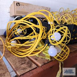 Lot of construction lights