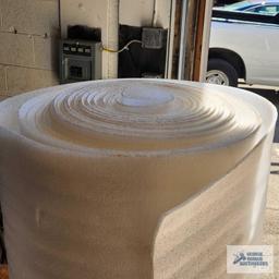 Roll of thin foam