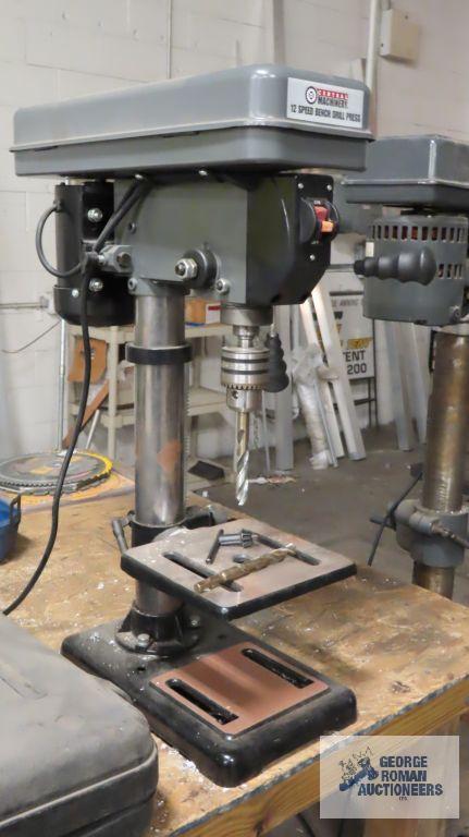 Central pneumatic 12 speed benchtop drill press