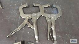 Lot of welding clamps