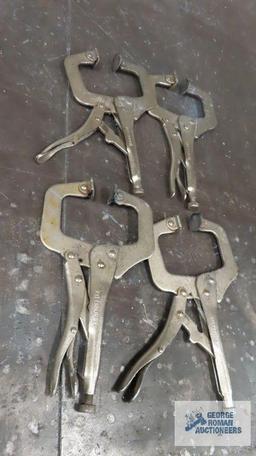 Lot of welding clamps