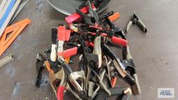 Large amount of spring clamps