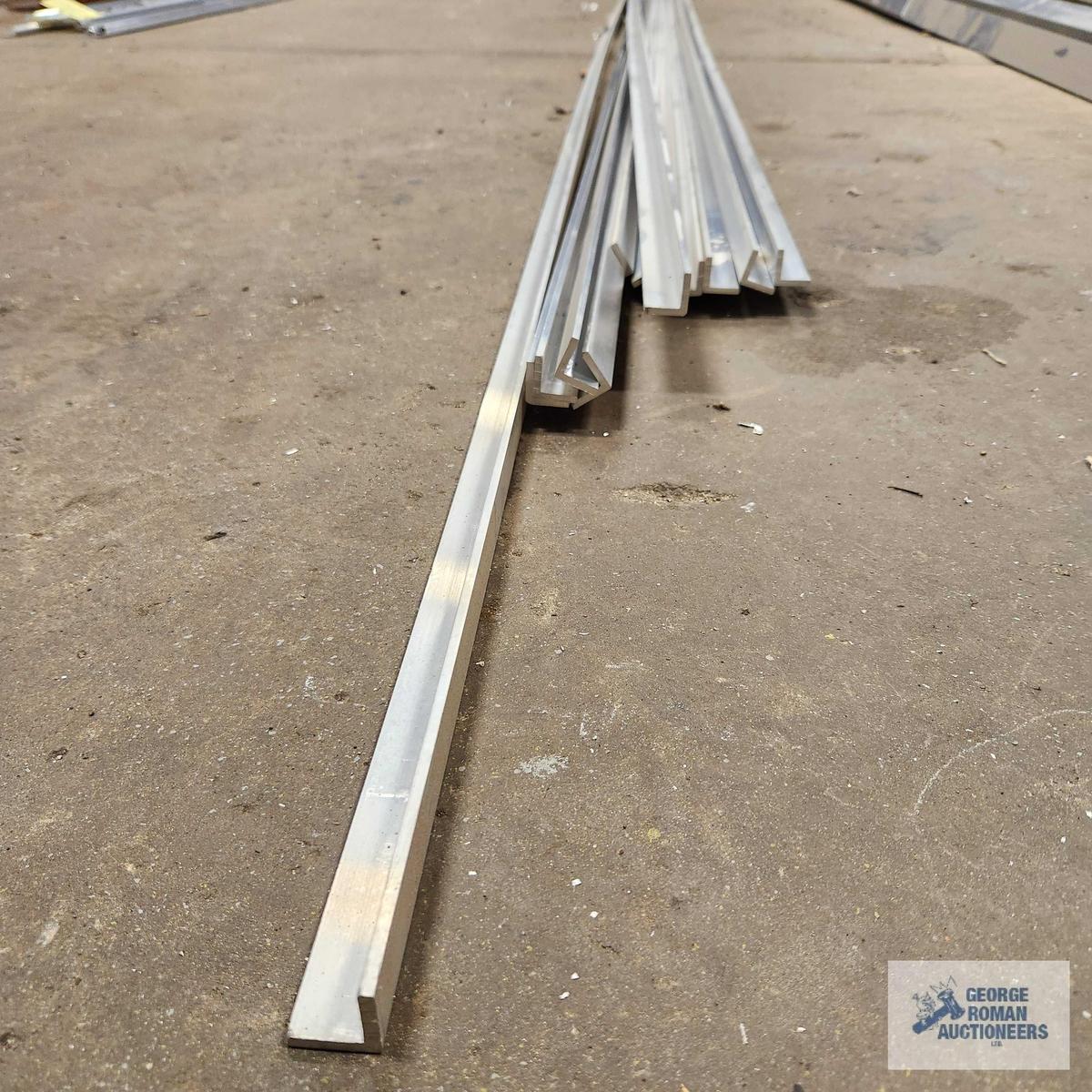 Lot of 24 ft aluminum angle pieces