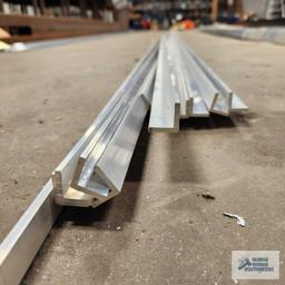 Lot of 24 ft aluminum angle pieces