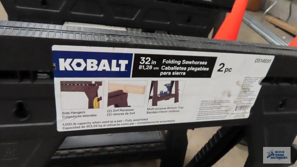 Kobalt folding sawhorses