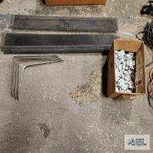 Lot of gutter guard, shelf brackets and etc