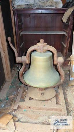 Brass steam locomotive bell, number 223