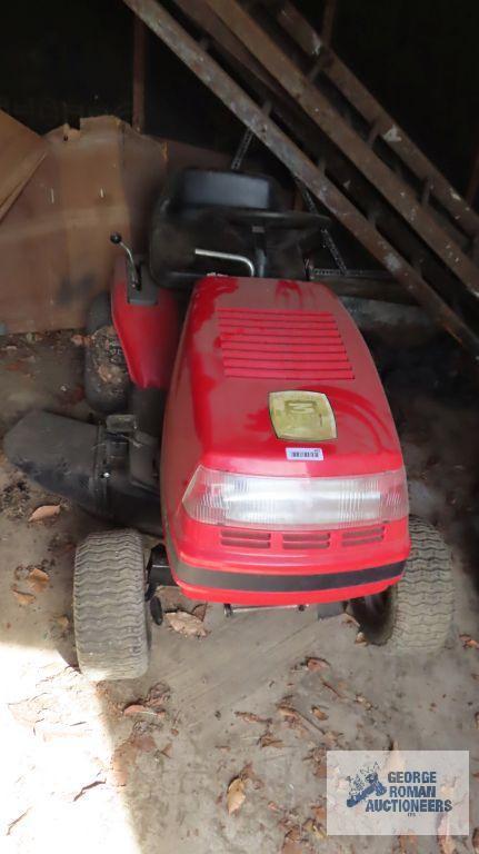 Dynamark 40-inch, 12.5 hp, 6 speed, riding mower. Unknown working condition.