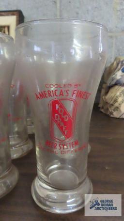 Vintage...Kold...Draft advertising glasses