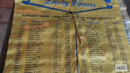 Kentucky Derby and Indianapolis 500 decorative silk hangings