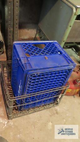 Vintage Superior metal crate and etc