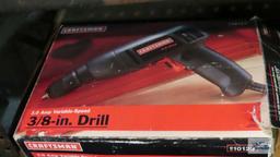 Craftsman 3/8 inch drill and Black & Decker Air Station