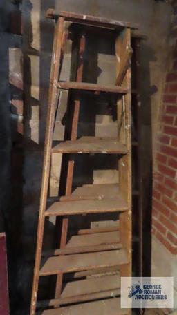 Two 6 ft wooden step ladders