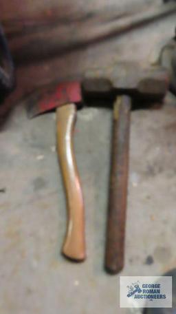 Hatchet and mini sledgehammer