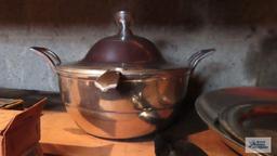 Oneida Silverplate serving tray, bottle stopper and etc