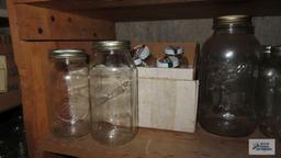 Lot of mason jars and mason jar accessories