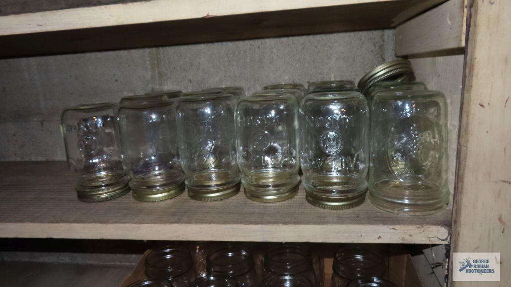 Large lot of mason jars