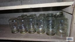 Large lot of mason jars