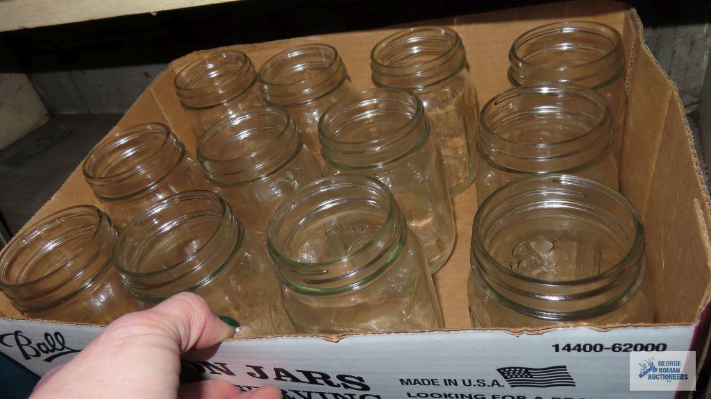 Large lot of mason jars