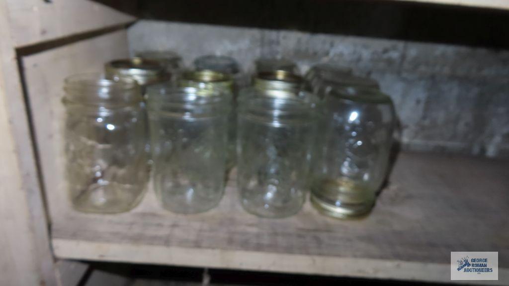 Large lot of mason jars