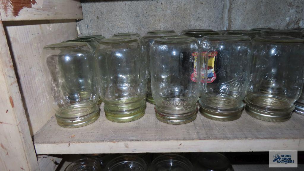Large lot of mason jars