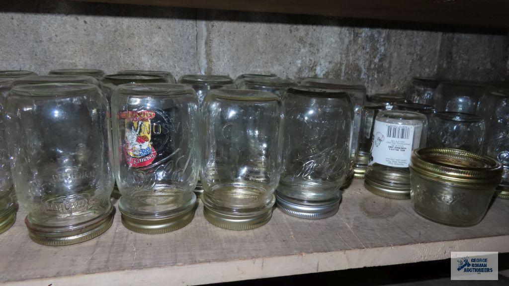 Large lot of mason jars