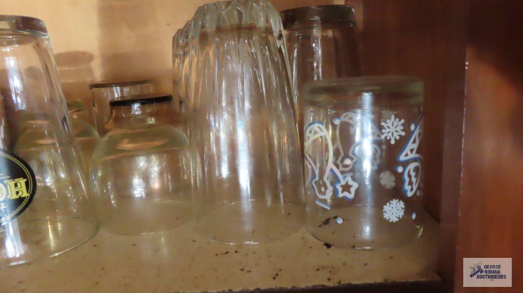 Lot of assorted cups, glasses and etc