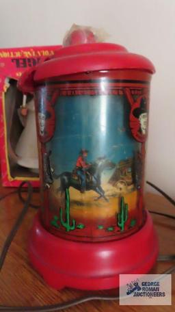 Vintage Hopalong Cassidy lamp. Needs repaired