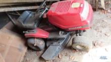 Dynamark 40-inch, 12.5 hp, 6 speed, riding mower. Unknown working condition.