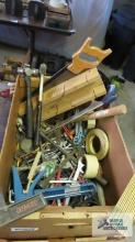 Vintage Stanley square, hammers, pliers and etc in box