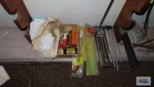 Lot of barrel cleaning supplies and arrows