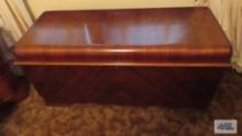 Lane waterfall cedar chest. Hinges need...repaired.