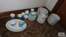 Vintage Blue Heaven China pieces by Royal China Sebring Ohio