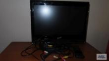 Supersonic 19 inch flat screen TV with remote