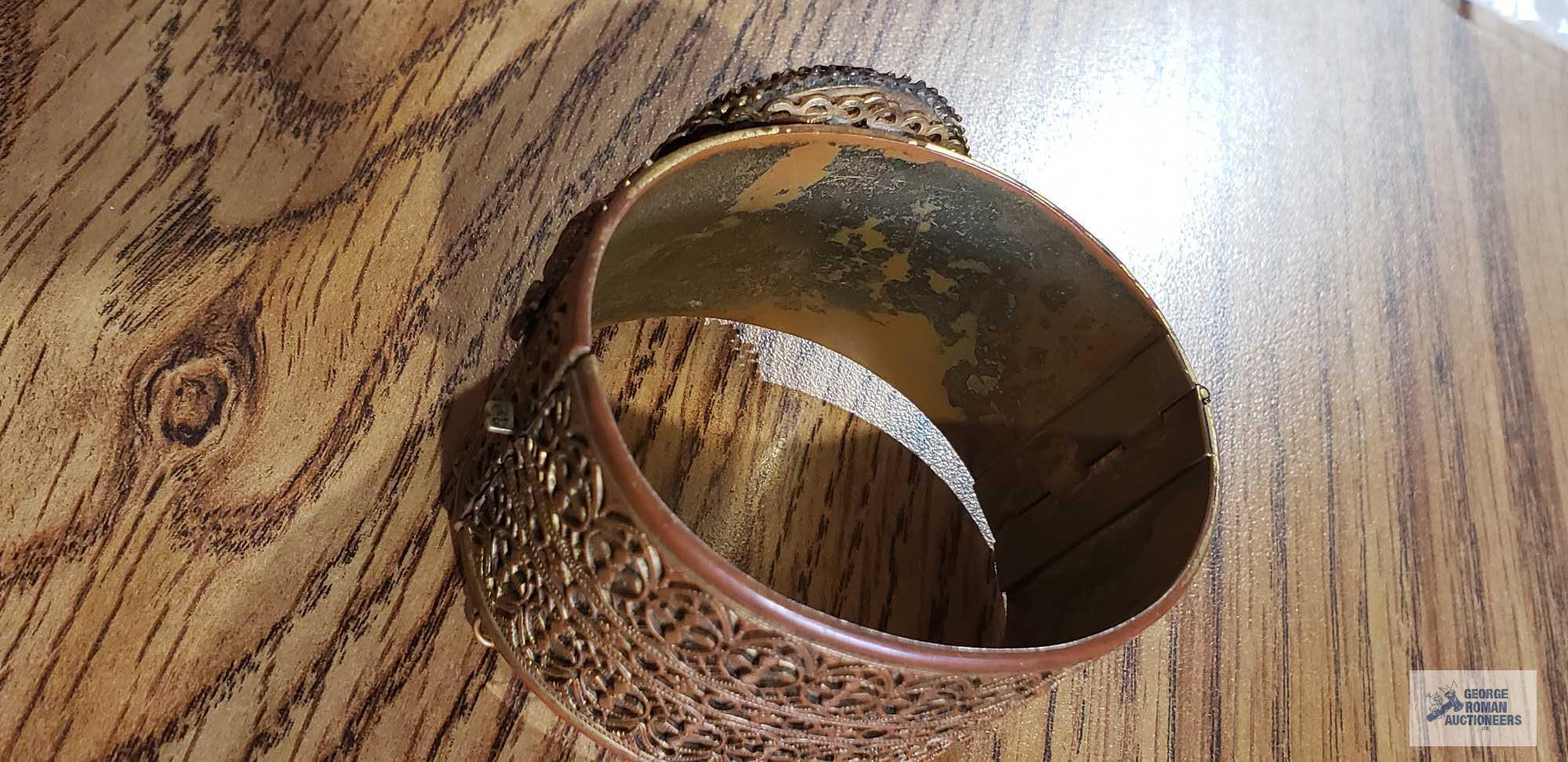 Copper colored Cameo bracelet